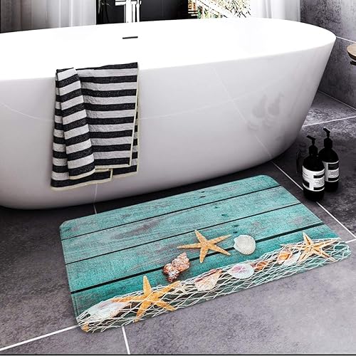 Miniatura 10 de Britimes - Tapetes de baño, antideslizantes, diseño de calavera Rock & Roll, cráneo, cubierta lavable, tapete para decoración de baño, 18 x 30