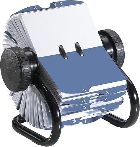 Miniatura 7 de Rolodex Archivo de la tarjeta giratoria de 500 cartas  Tarjetero