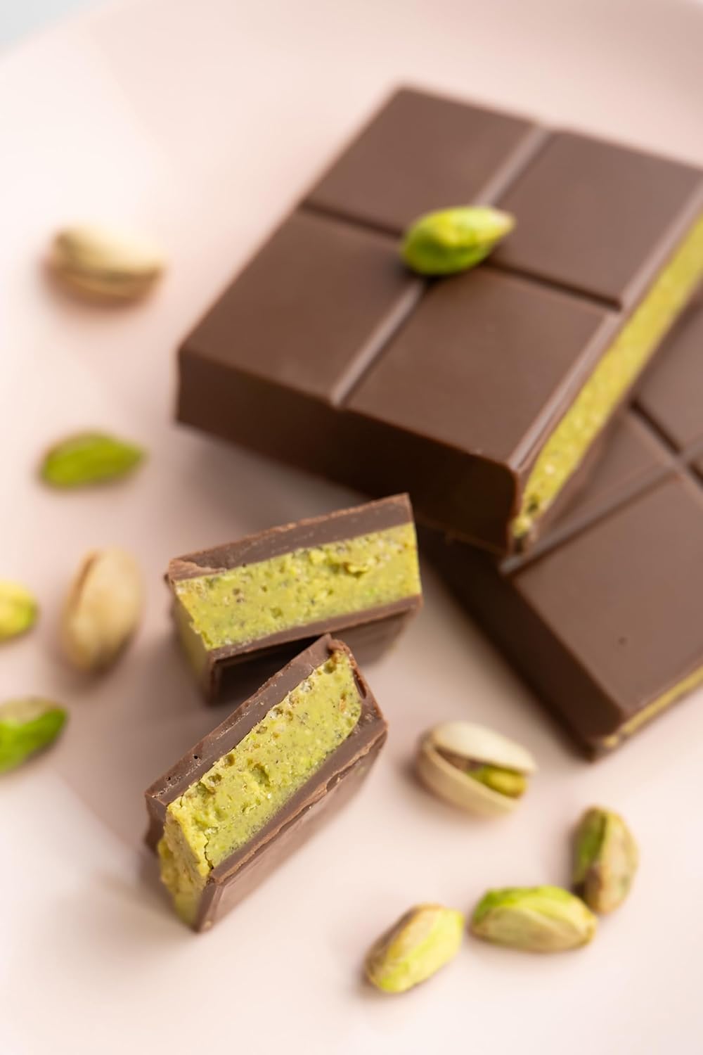 Davis Chocolate Dubai Destiny Artisanal Vegan Milk Chocolate with Pistachio & Puffed Quinoa, Gluten Free, Kosher, 6.35oz per bar total of 19.02oz (Vegan Milk 3-Pack)