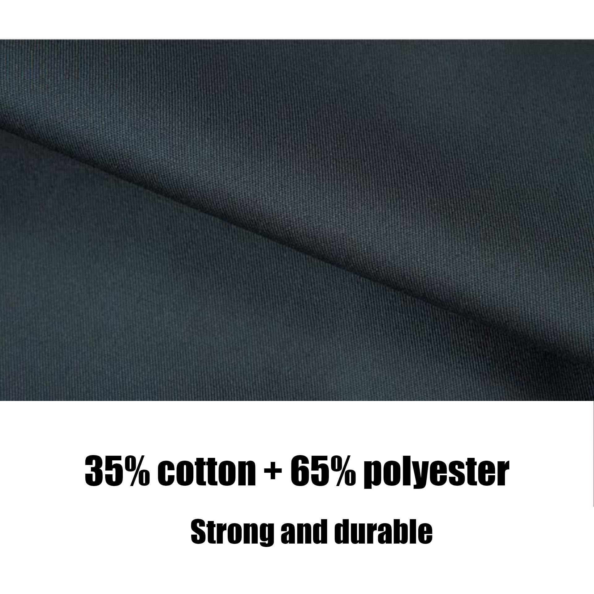Delantal de chef con 3 bolsillos, ajustable, con cinturón extralargo, delantal corto para cocina, unisex