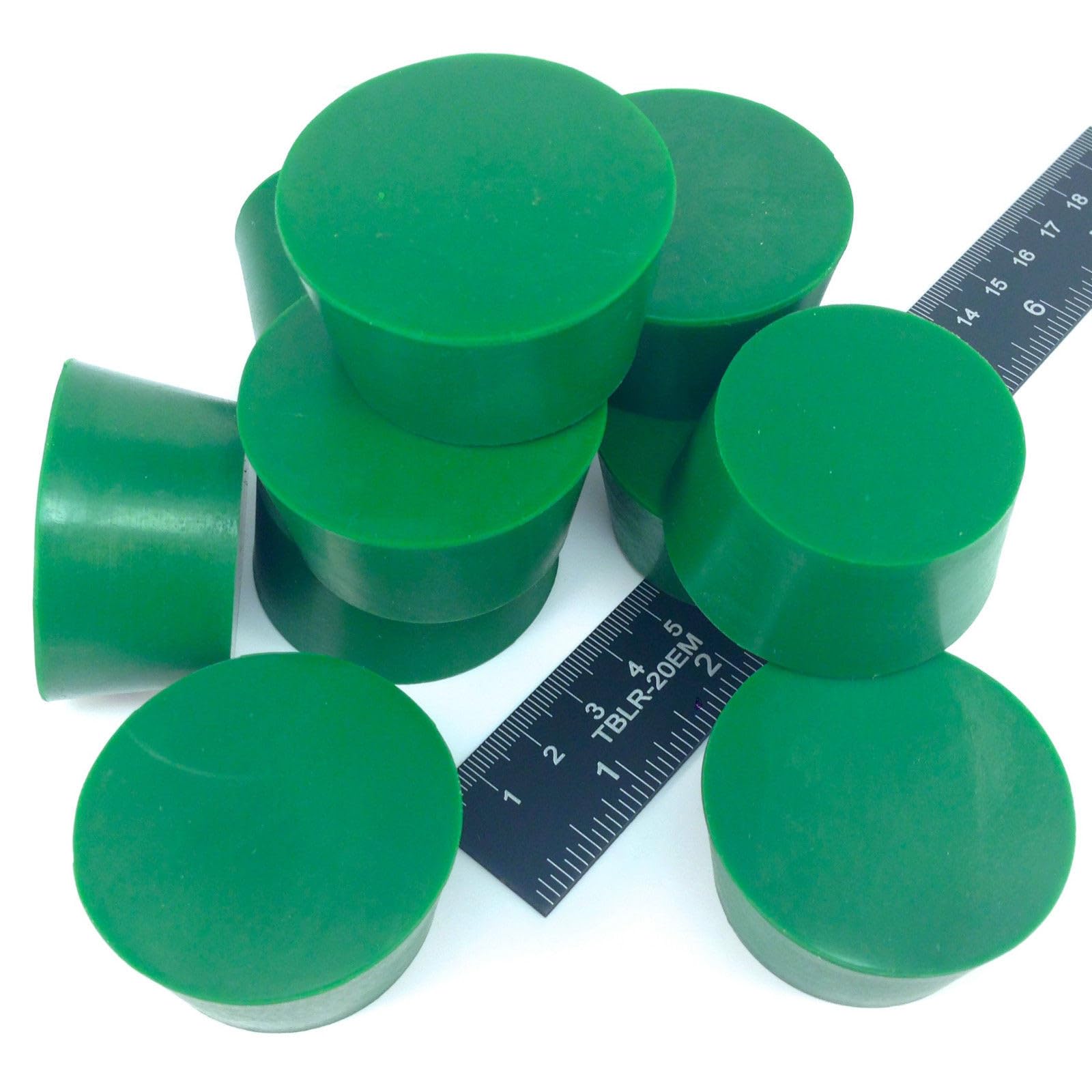 High Temp Masking Supply 1.625" x 2.00" (1-5/8 x 2 Inch) Silicone Rubber Plugs - Tapered Stoppers for Powder Coating, Painting, Automotive, Crafts - Non-Toxic, Reusable STP10 (25 Pack)