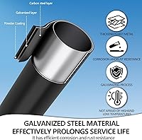 Vista 5 de Poste de luz de calle de 16 pies de alto, accesorio de poste de lámpara de calle solar, lámpara de calle ajustable de metal resistente para luces al