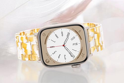 Miniatura 33 de Lightweight Resin Band For Apple Watch Series 11 10 SE 9 8 7 6 5 4 3 2 1 Ultra 3 2, Fashion Adjustable Replacement Strap for iWatch Bands 38mm 40mm