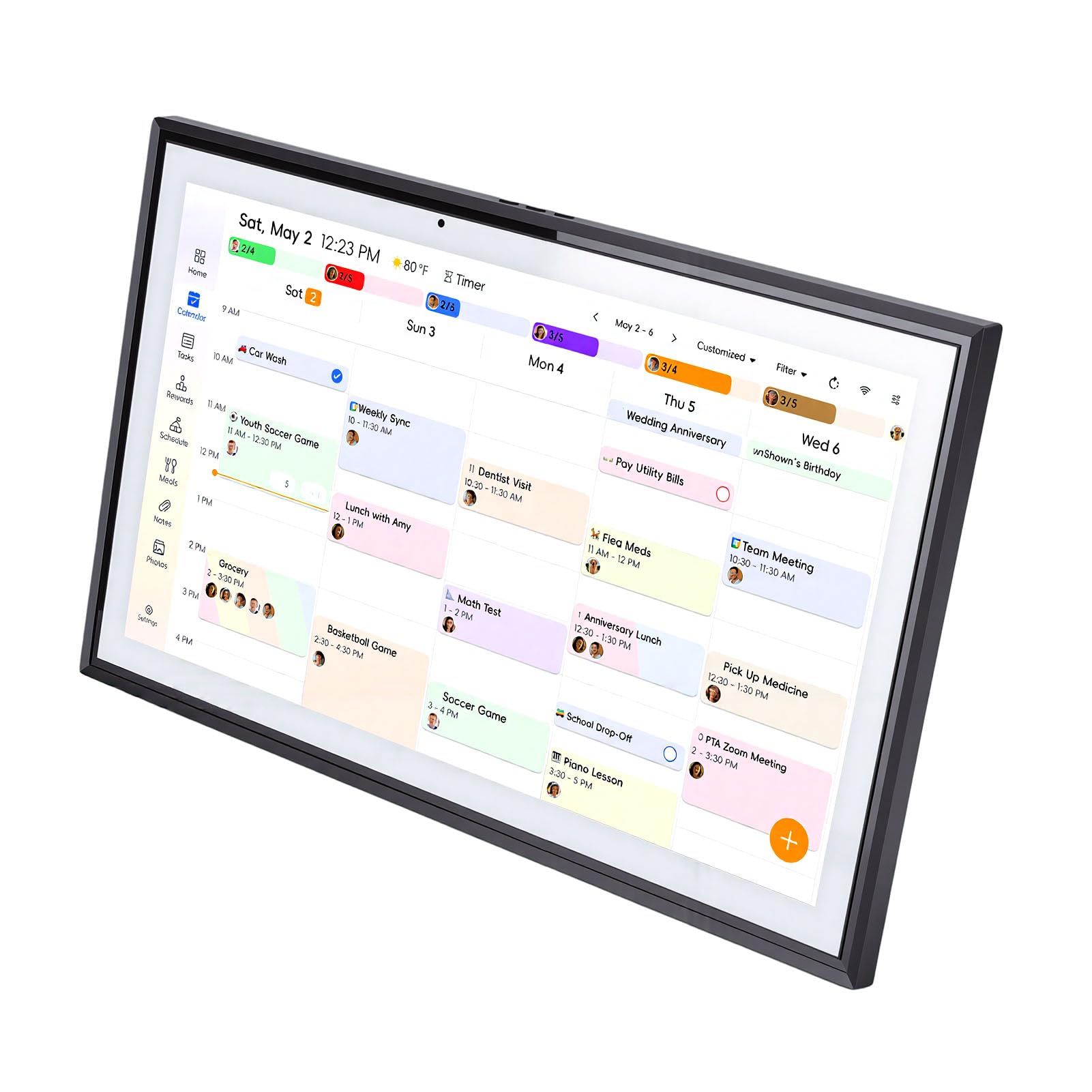 Cosiki Smart Digital Calendar 15.6 Zoll WiFi Sync (EU-Stecker)