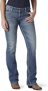 Mittelhohe Retro-Jeans mit  Konturbund für eine kurvenbetonte Silhouette