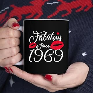 Fabulous Since 1969 Chapter 54 Years Old Birthday Lips Women Coffee MugMug, Tea Mug, Tea Cup, Coffee Cup