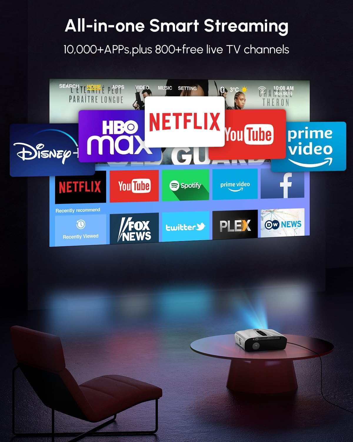 Projector for Home Entertainment