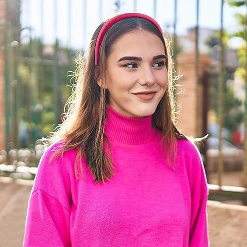 Miniatura 3 de Jaciya Diadema acolchada, 6 diademas anchas de cuero para mujeres, diademas para el cabello de mujer, accesorios para el cabello de niñas