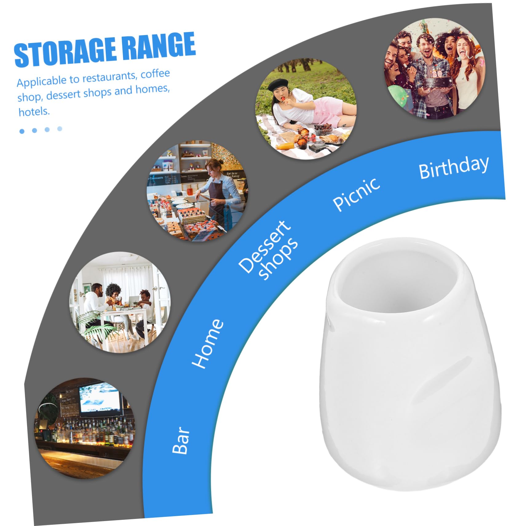 CONGARTENO 2pcs Water Jug Coffee Mugs Coffee Pot Syrup Espresso Cup Water Pitcher Creami Buttercream Coffee Creamer Sauce Cup Kitchen Pitcher Milk Cup Multi-function Coffee Cup Ceramics White