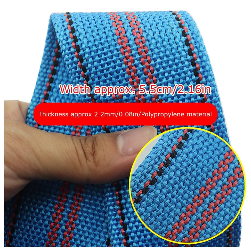 5m X 50 Mm Correa De Amarre con Trinquete Correa De Trinquete con Gancho De Poliéster Correas De Sujeción con Tensor De Trinquete para Remolque Motocicleta Coche(Blue A,5cmx4m/1.96x157in)
