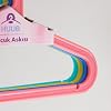 Plastik Çocuk Askısı, Elbise Askısı, Renkli Askı, Slim Askı (Standart, Adet, 8)