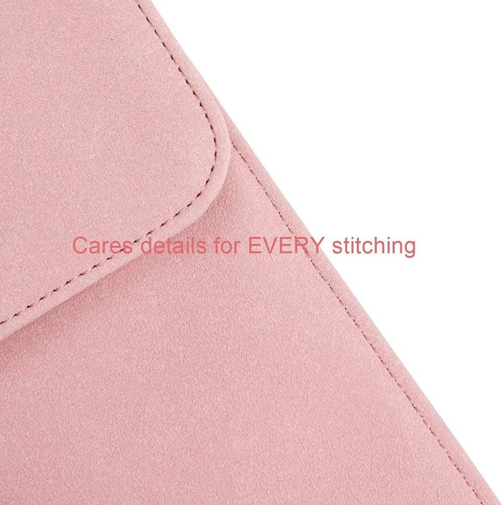 Suреr Brаndѕ Emoly Leather Kindle Sleeve for Kindle Paperwhite 7'' E-Reader - Protective Insert Sleeve Case Cover Bag Fits Kindle Paperwhite 10th Generation 2019 / 9th Generation 2017, Pink