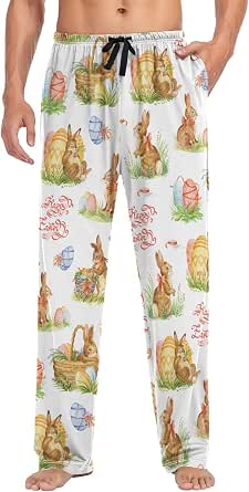 JINSHI Pantaloni Pigiama Corti Uomo Cotone Comodi Abbigliamento da Notte Corto Pantaloncini da Letto Casual Casa Sportivi con Tasche Blu marino & Grigio scuro Taglia M