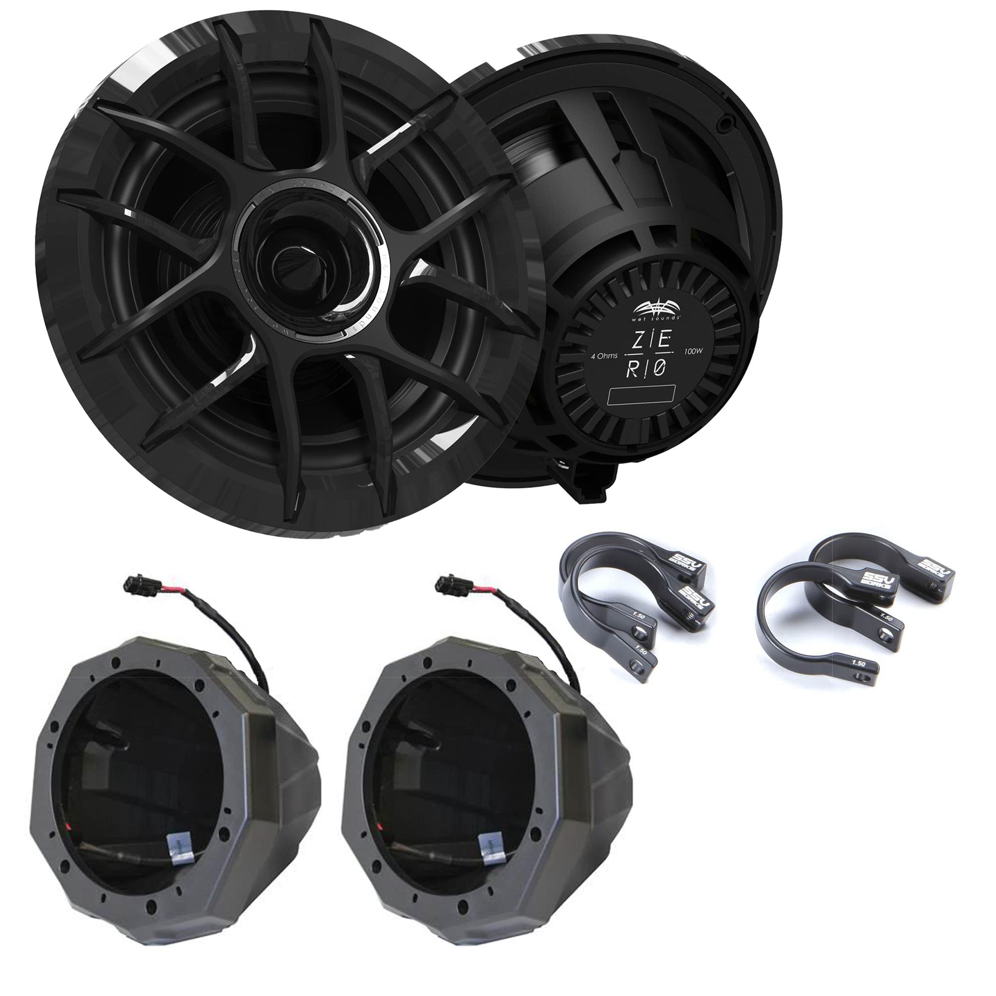 Amazon.com: Wet Sounds Zero Series - ZERO-6-XZ-B Black 6.5