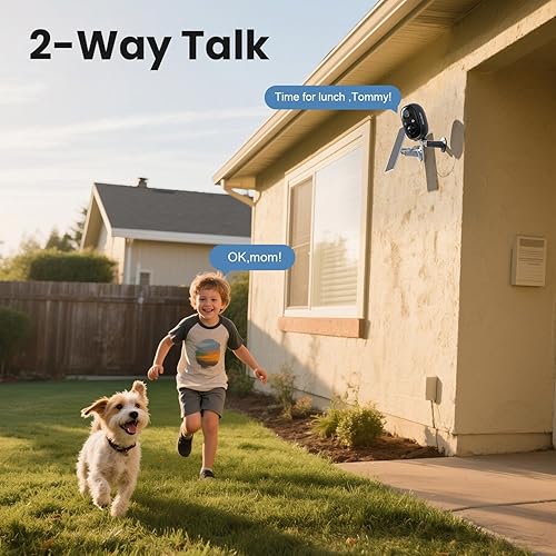 Miniatura 7 de Cámaras de seguridad inalámbricas para exteriores, cámara WiFi de 2.4 GHz inalámbrica para exteriores, cámaras 2K para seguridad en el hogar con