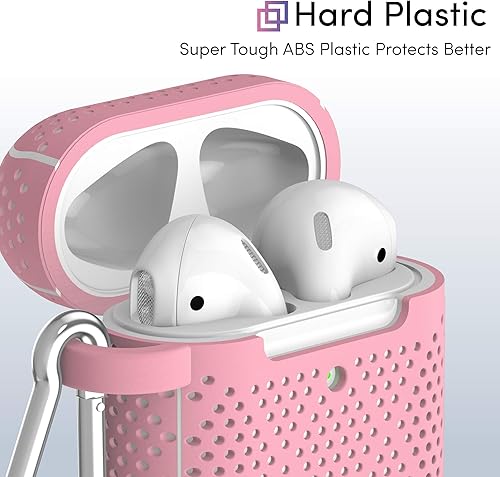 Vista 18 de TalkWorks - Carcasa rígida para AirPods (cierre de clip, compatible con Apple AirPods Series 1 y 2), color negro