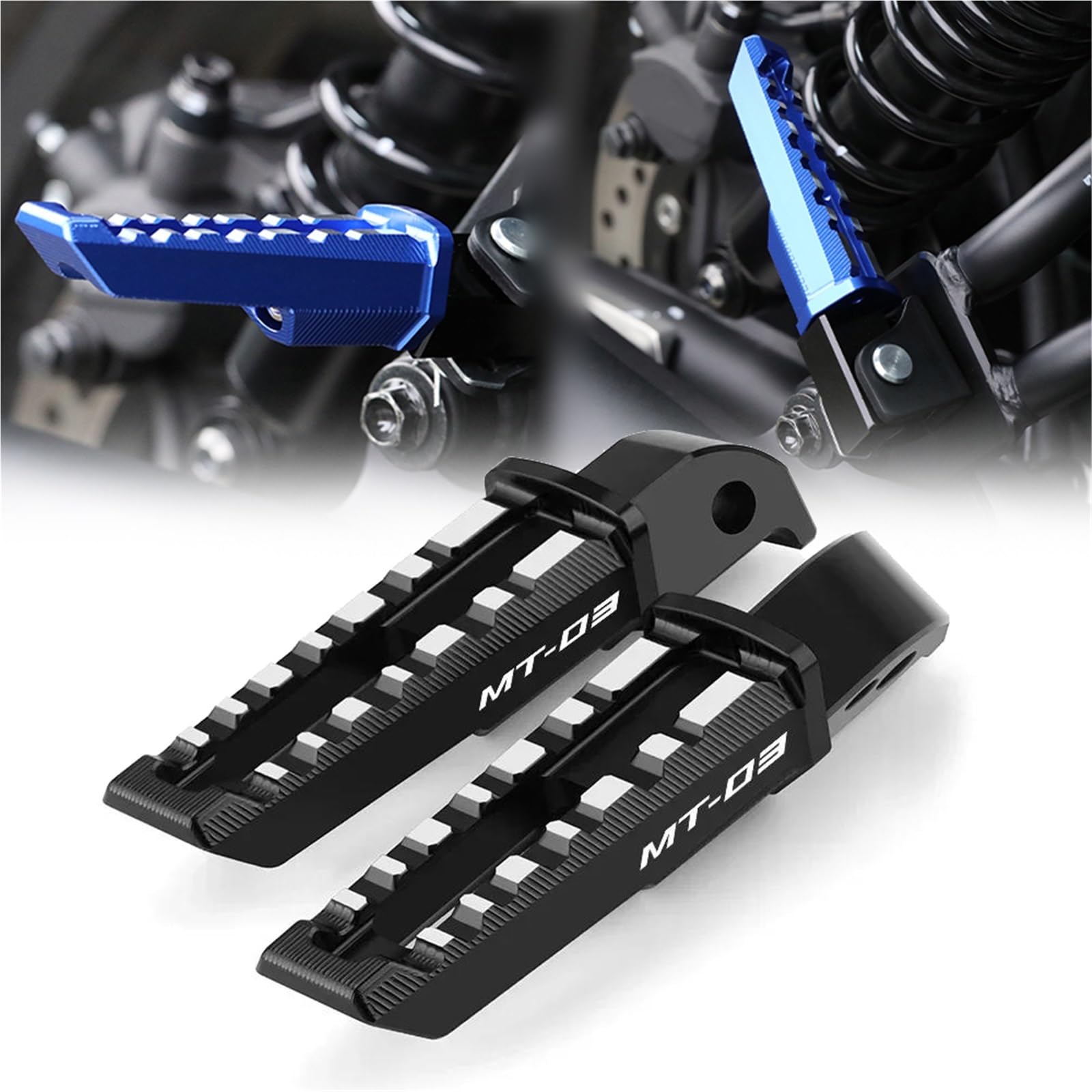 Repose-Pieds Moto Aluminium CNC Pédales Accessoires Yamaha MT-03 16-21