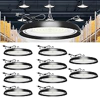 Vista 11 de Paquete de 2 luces LED para garaje, 100 W, iluminación LED deformable de 10000 lm, E26, luz diurna, 6000 K, luces ajustables súper brillantes