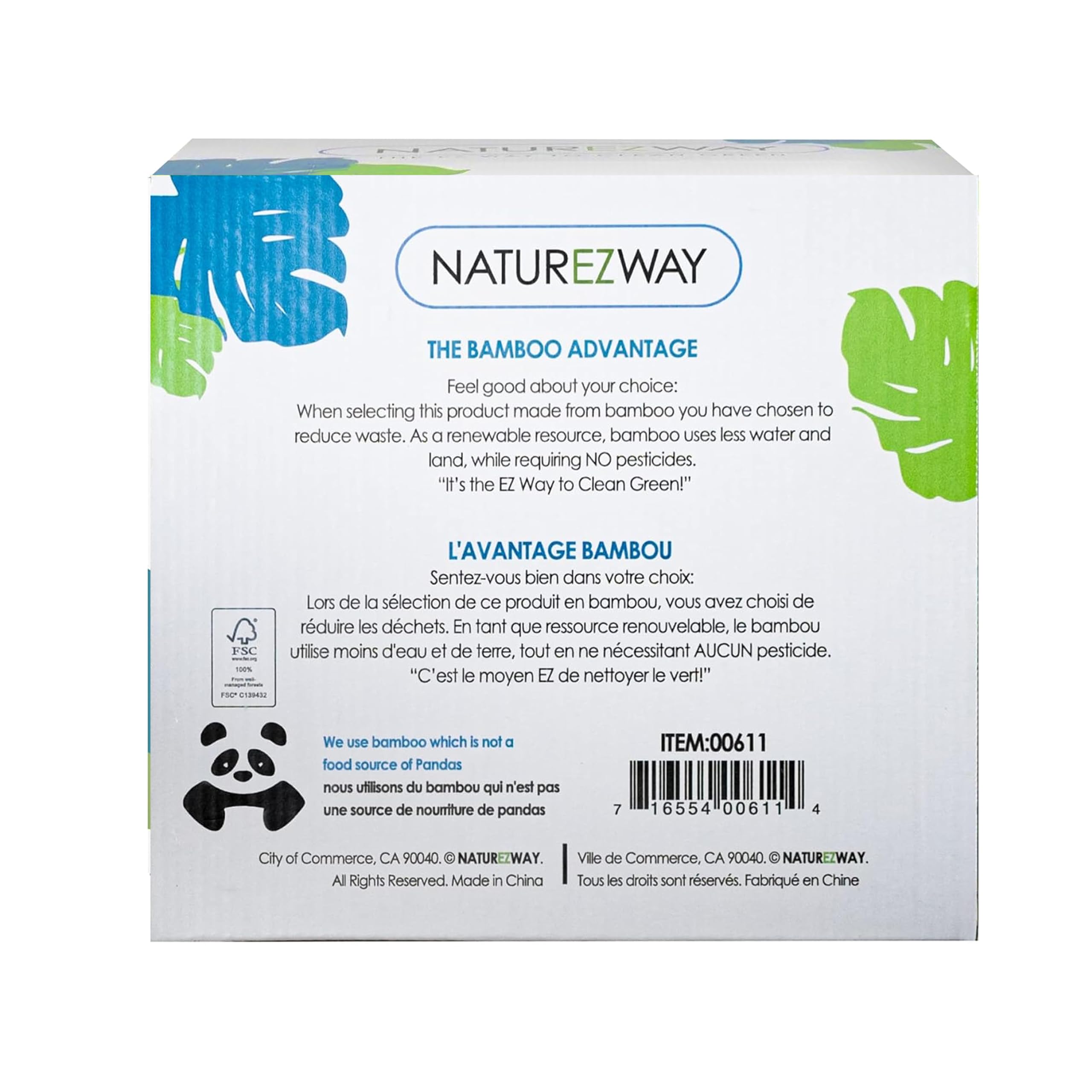 NatureZway - Wipes bagnati o asciutti del Pavimento Fatti con Rayon da bambù - 20Wipe(s)