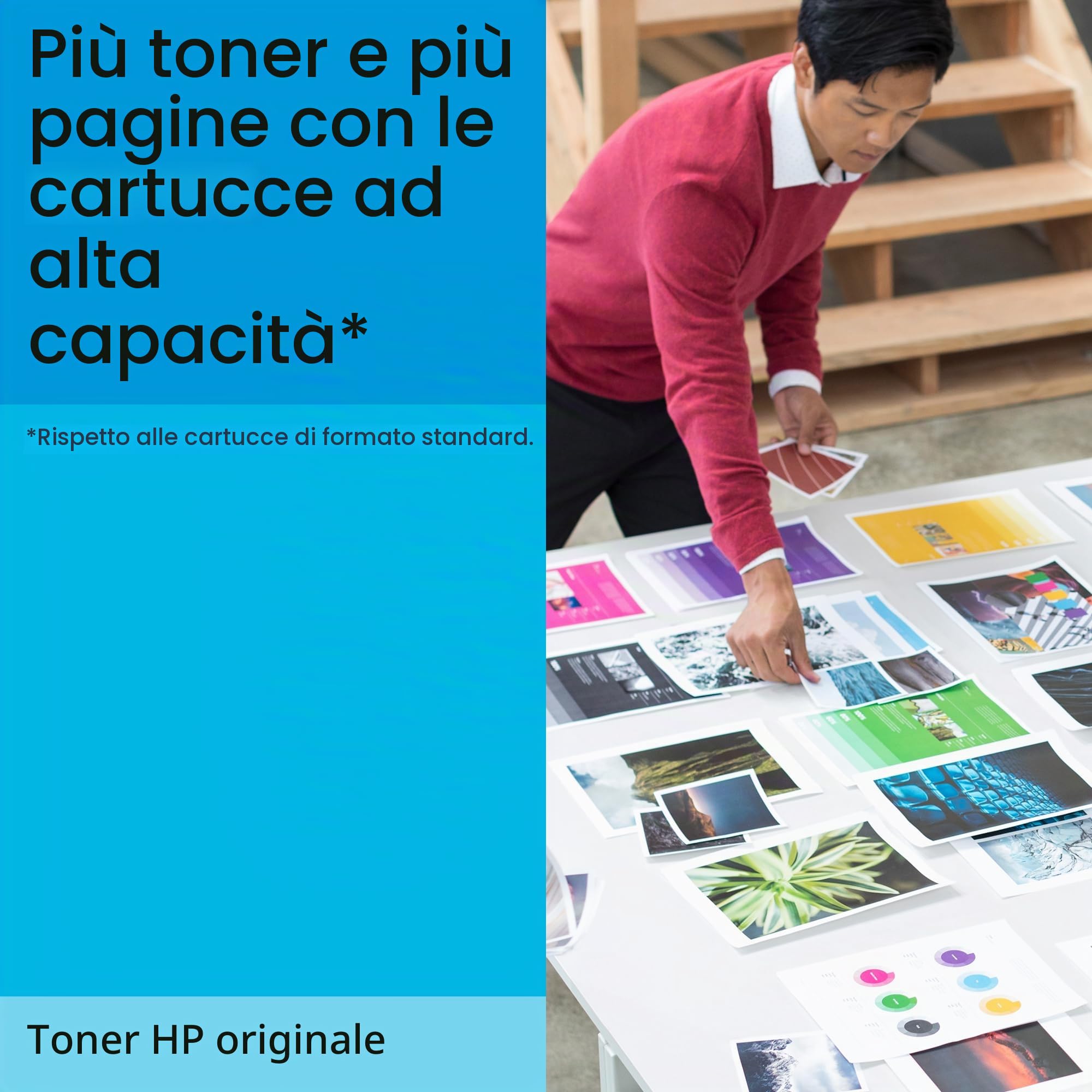 HP 219A W2192A Giallo, Cartuccia Toner Originale da 1200 Pagine, Capacità Standard, Compatibile con le Stampanti LaserJet Pro serie 3202 e 3302