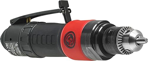 Vista 6 de Chicago Pneumatic CP887C - Taladro de potencia neumática, 3/8 de pulgada (0.394 in), mandril con llave, mango recto, 0.4 HP / 300 W, par de parada