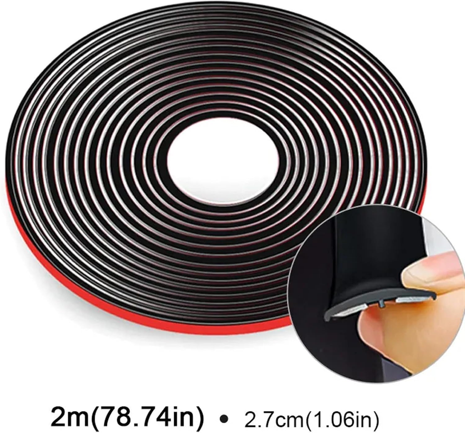 Rubber Car Seals Edge Strip Upgrade T Shaped Sealing Strips Auto Roof Windshield Sealant Protection Noise Insulation(27mmx4m)