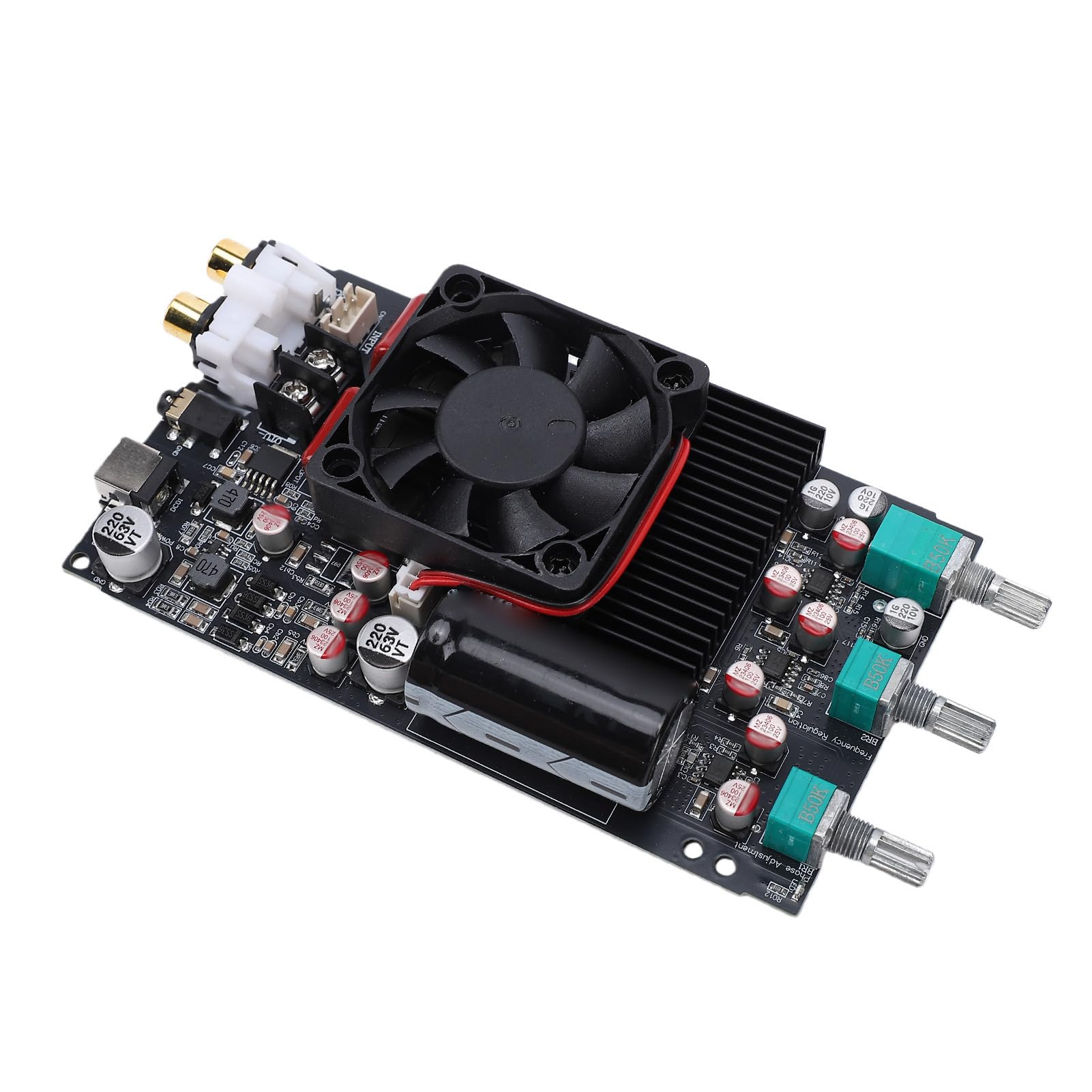 Sxhlseller Płyta Wzmacniacza Mocy, Monokanałowy Cyfrowy Wzmacniacz o Mocy 600 W ze zwrotnicą Riley i PurePath HD, do Domowego Systemu Dźwiękowego z Głośnikiem Niskotonowym