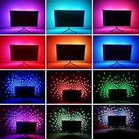 Vista 6 de Luz nocturna para fiesta de discoteca, 2 en 1, parpadeos con música activada por sonido, bola de discoteca multicolor, recargable, funciona