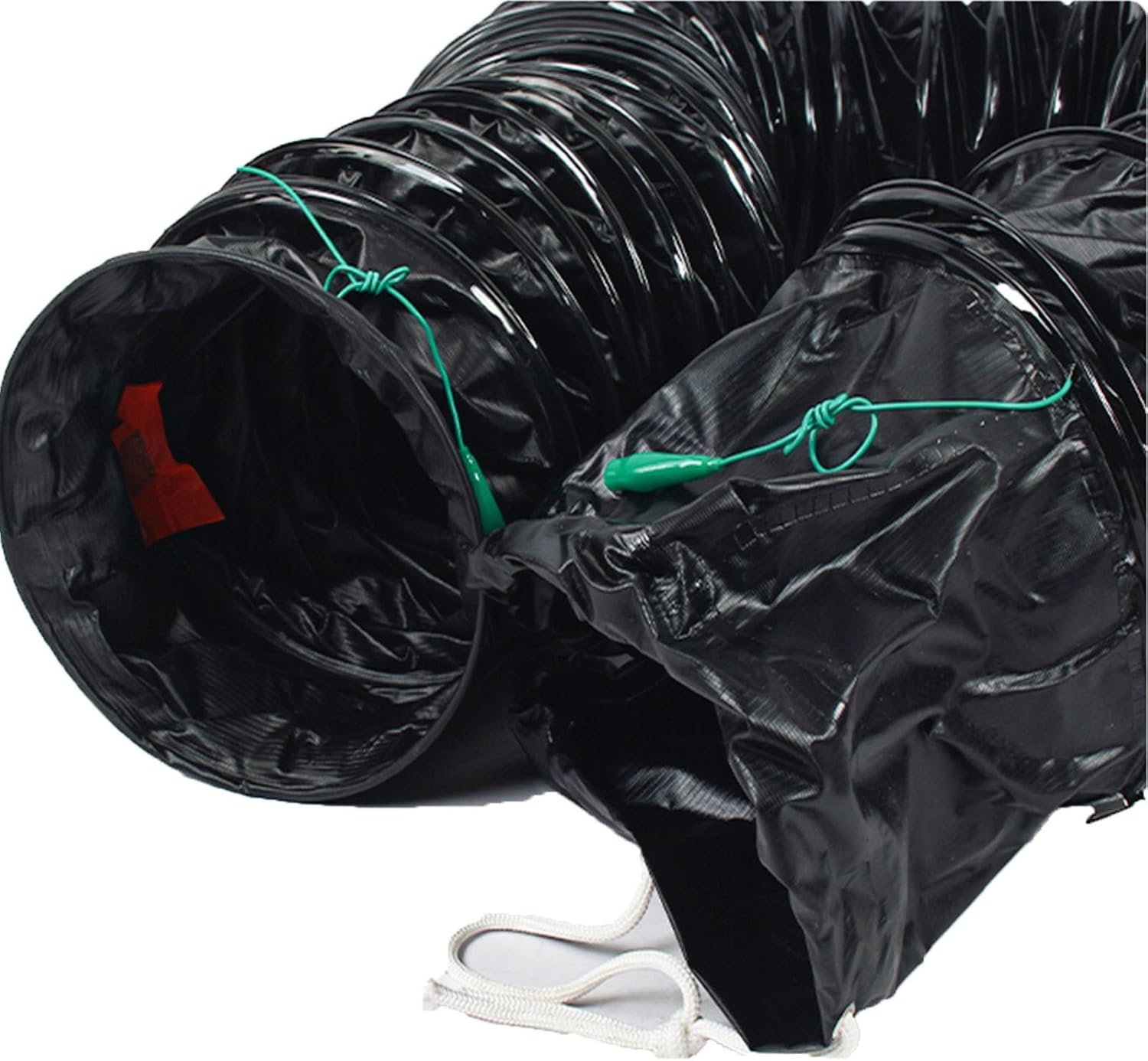 Industrial Duct Hosing Pipe Hose, ID 6 10 16 20 22 28 Inch Ventilator/Exhaust Fan/Utility Blower Flexible Ducting Hose, Folding Flexible Duct Hose With D-Ring(L 16ft/5m,ID 22in/550mm)