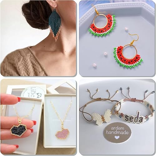 Miniatura 5 de 10000 cuentas de semillas de vidrio a granel, cuentas de semillas para manualidades 120 de 0.079 pulgadas, cuentas pequeñas de poni para proyectos