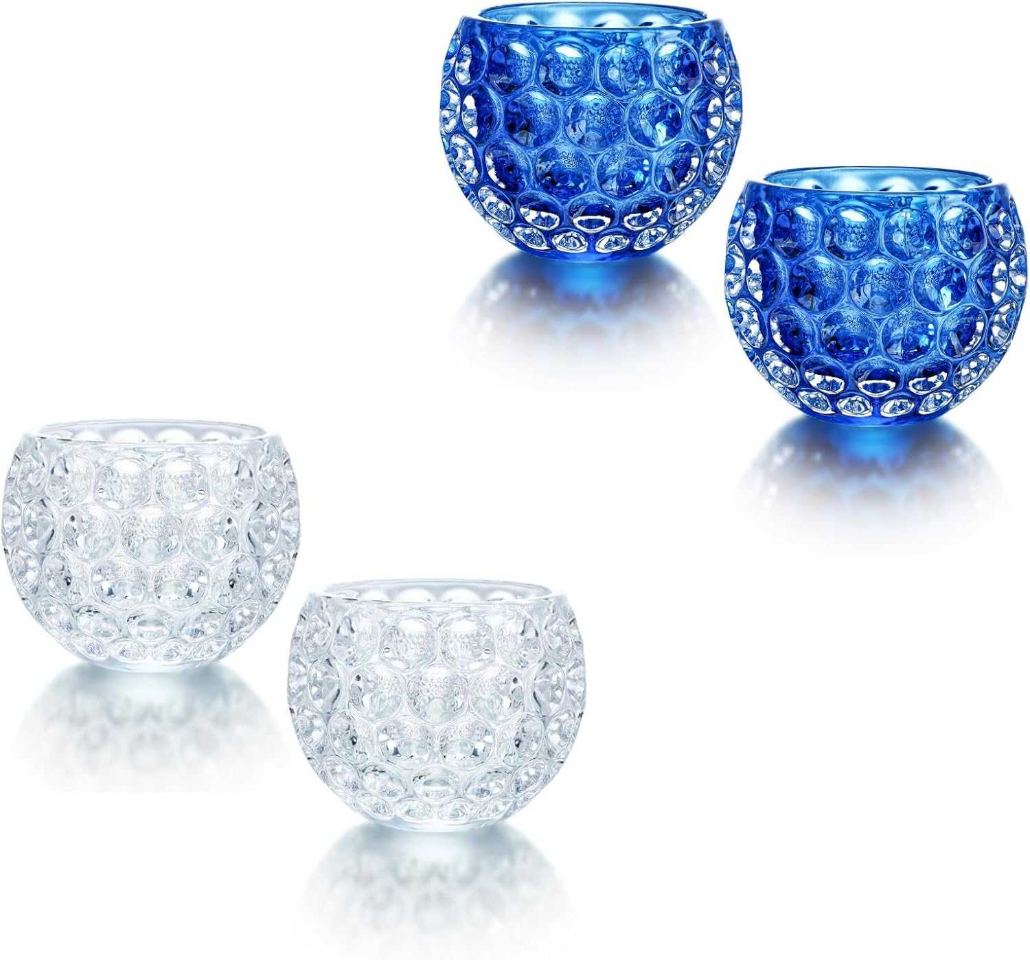 Set of 2 Crystal Tealight Candle Holders Home & Kitchen