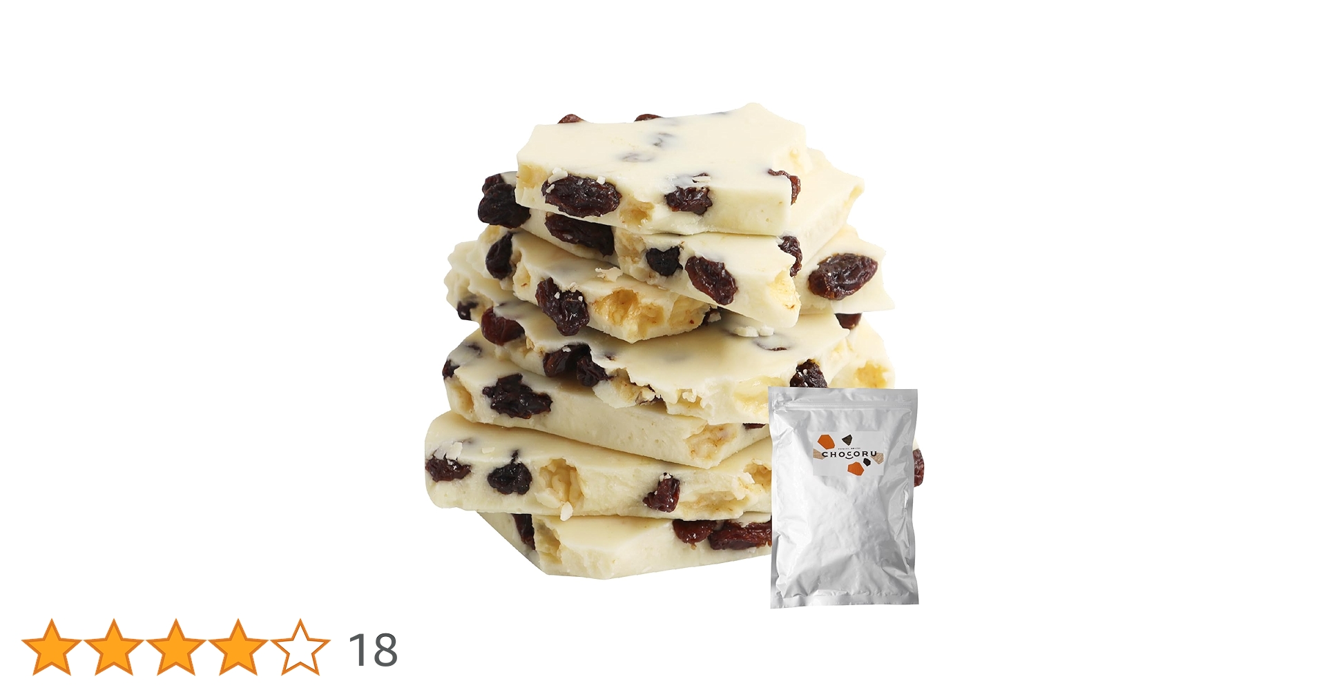 Amazon | CHOCORU 妖艶なラムレーズン500g ホワイトチョコレート