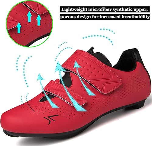 Miniatura 4 de ULTIANT Zapatos de ciclismo para hombre y mujer compatibles con Peloton  Look DeltaSPD zapatos de bicicleta Peloton zapatos de bicicleta de carretera