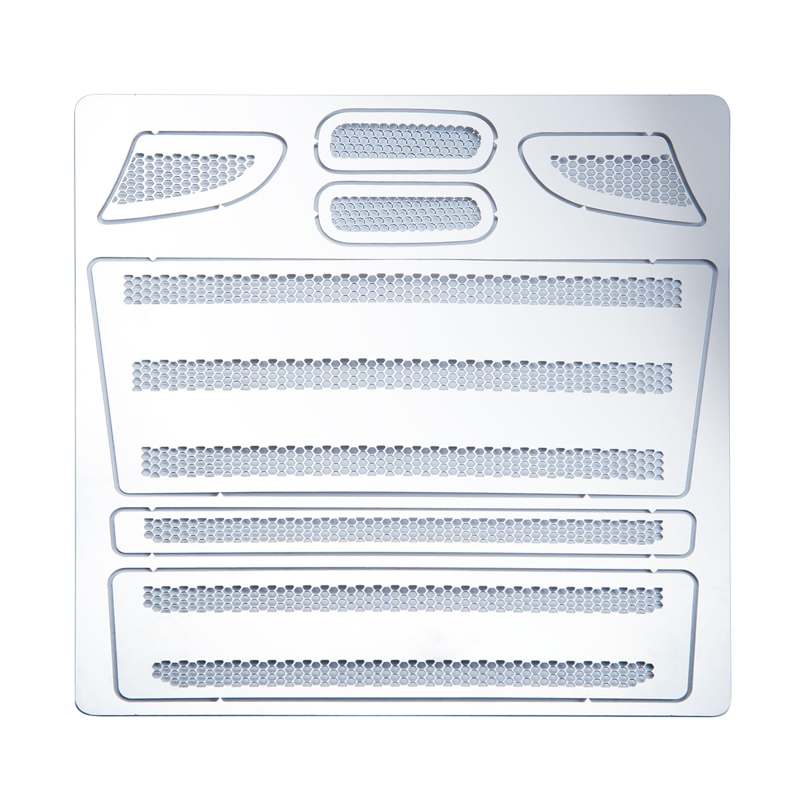 WEFEINO Metal Grille Mesh Front Face Upgrade Parts for 1/14 Tamiya RC Tractor Truck Trailer Car R620 R470
