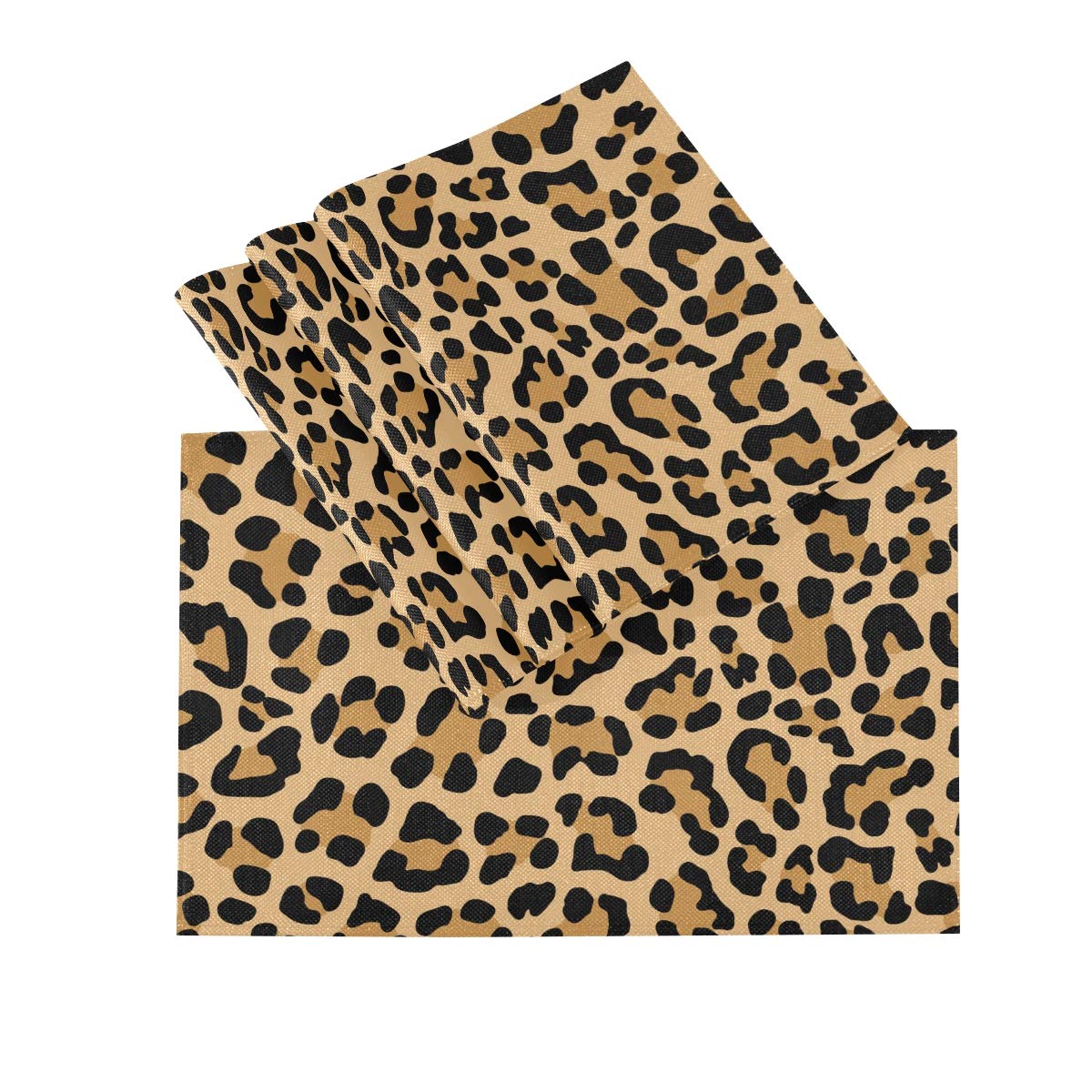 VIKKO Animal Skin Leopard Print Eyeglass Pouch Microfiber Leathe 並行輸入品