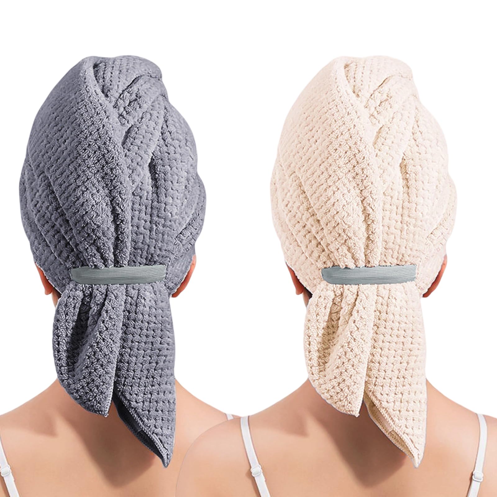 Tsophreniq Pineapples Grids Dry Hair Towel Super Absorbent Quick Drying Corals Velvets Bathing Towel Pineapples Grids Washcloth Bathroom Quick Dry Hair Turban