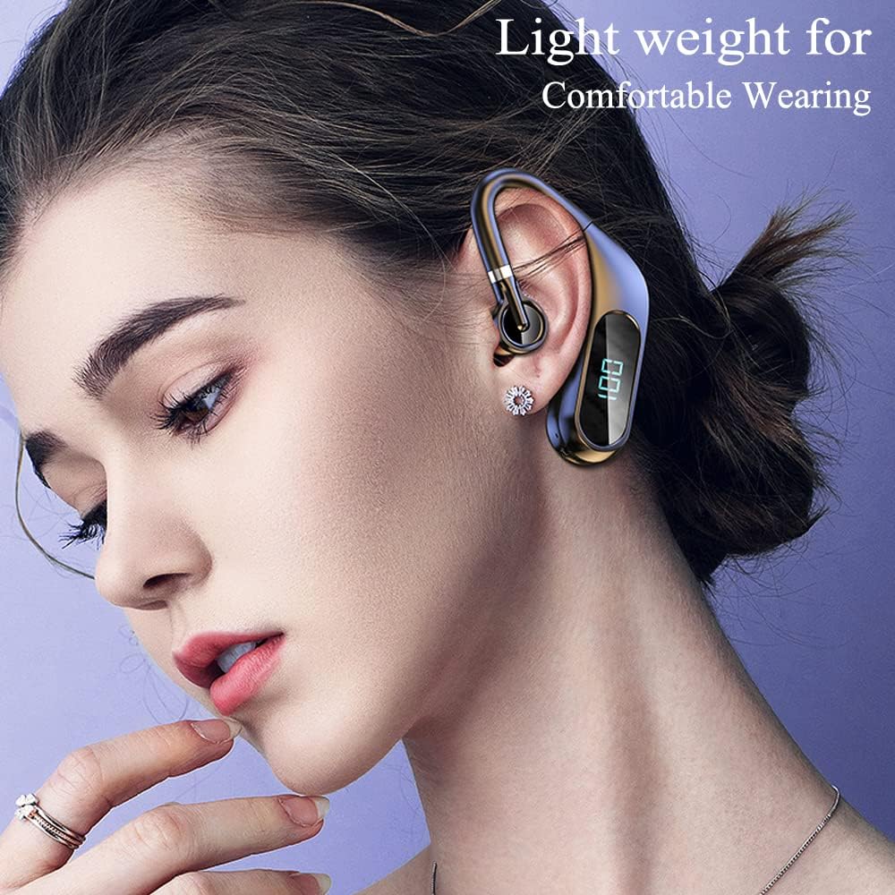 One-Day Sale: Up to 70% Off LUISPORT True Wireless Earbuds Single Bluetooth Headphones Bluetooth Earbuds LED Wireless Headphones Bluetooth Earphones Wireless Earphones (KJ10-Black)