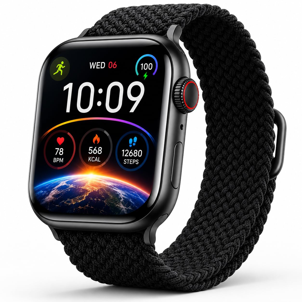 series 11 smart watch 46mm with bluetooth calling | heart rate & spo2 monitor, multi sports modes, android & ios compatible, usb charging, customisable watch face