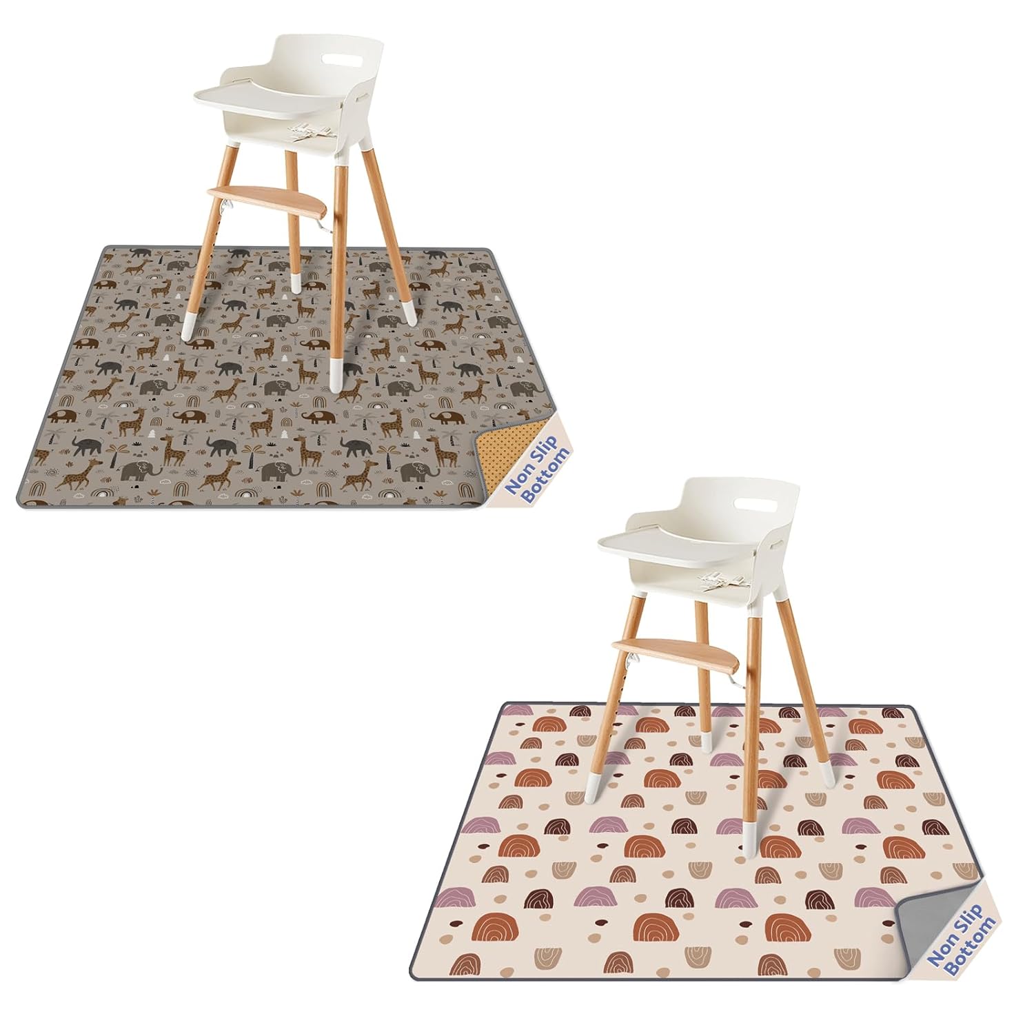 Splat Mat Giraffe and Splat Mat Boho Rainbow Bundle