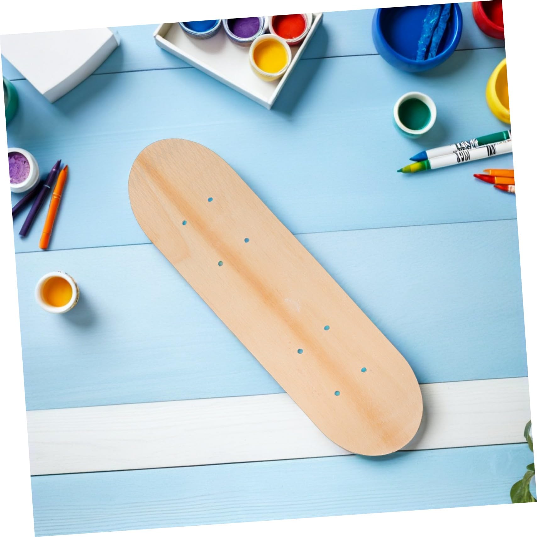 Planche de Skateboard en Bois Vierge à Peindre, Lot de 3, 7 Couches