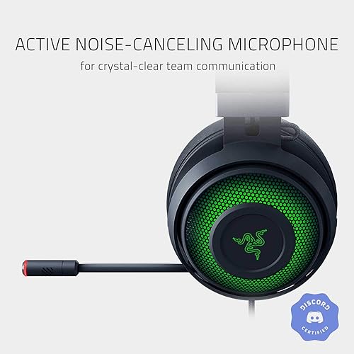 Miniatura 3 de Razer Kraken Ultimate - Auriculares USB para juegos (auriculares para juegos para PC, PS4 y muelle de interruptor con sonido envolvente, micrófono