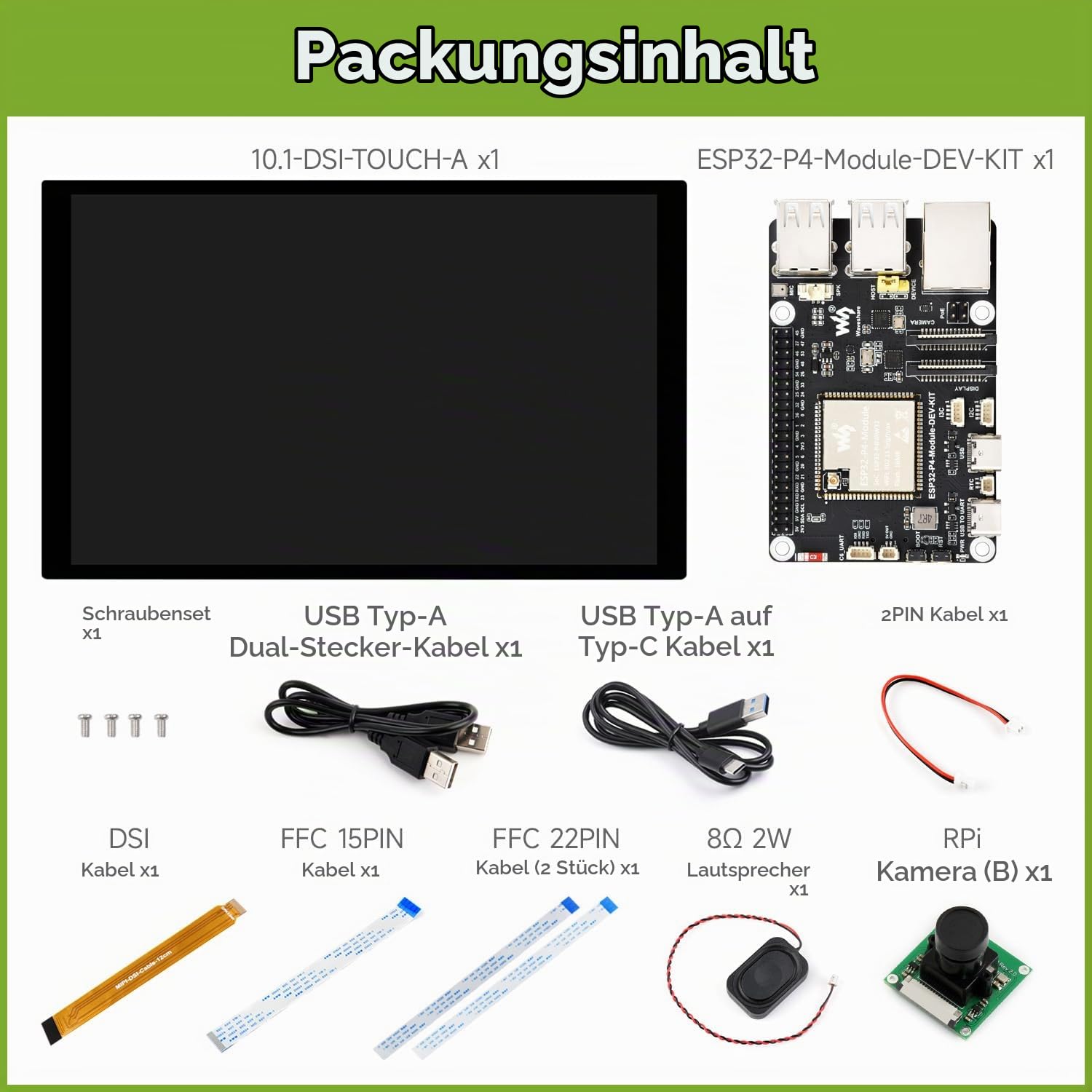 Waveshare ESP32-P4-Module-DEV-KIT-C High-Performance Development Board