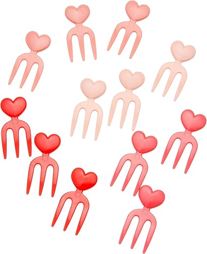 Kotobuki Selecciones de comida para cajas Bento, corazones rosados y rojos