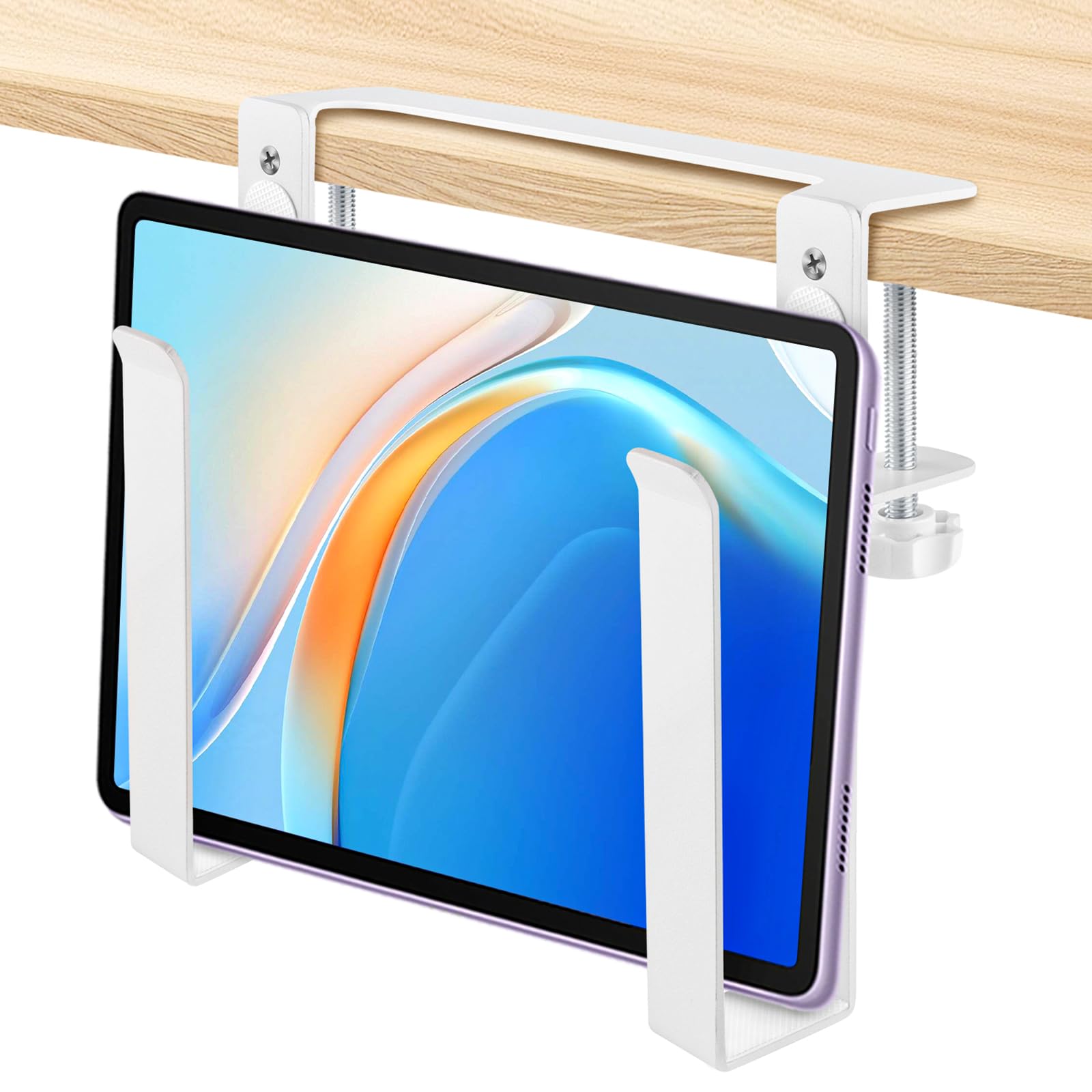 Support de bureau réglable pour ordinateur portable blanc suspendu - 8