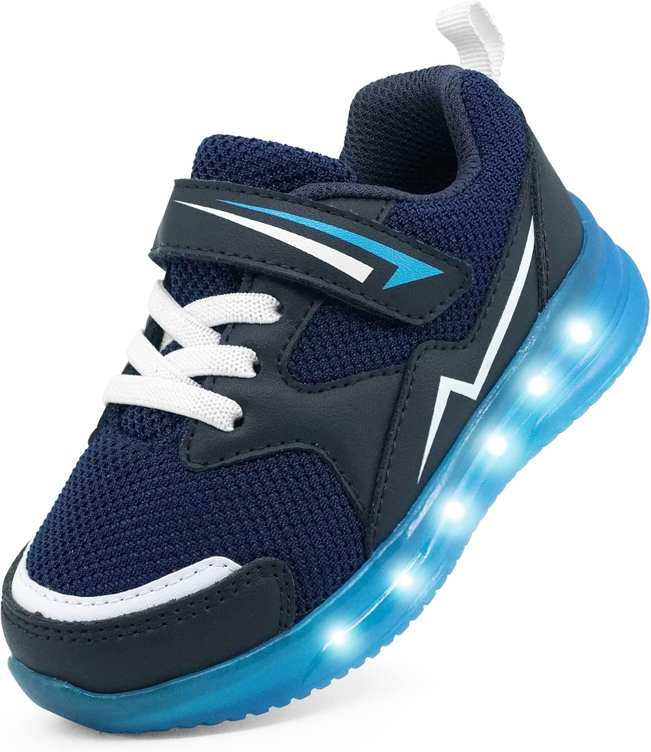 YESKIS Toddler Boys Girls Light Up Shoes LED Flashing Lightweight Mesh Breathable Adorable Running Sneakers for Toddler and Little Kid