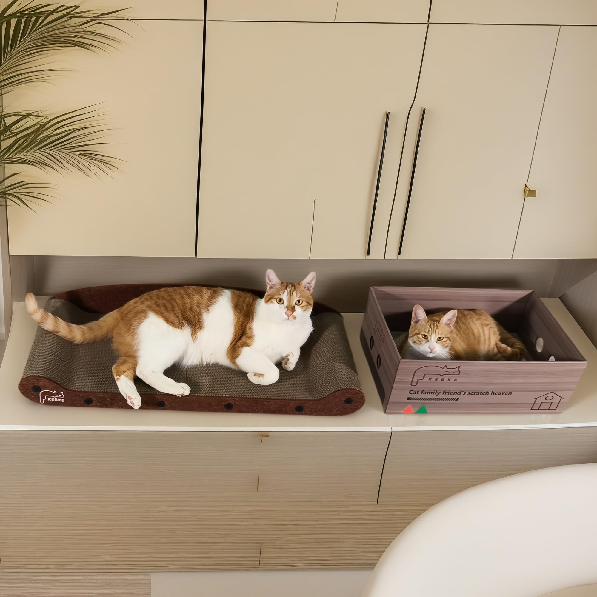 Protector de sofá Extragrande de 76 cm con Almohadilla para rascar de 44,5 cm, Protector de Muebles Duradero para Gatos de Interior