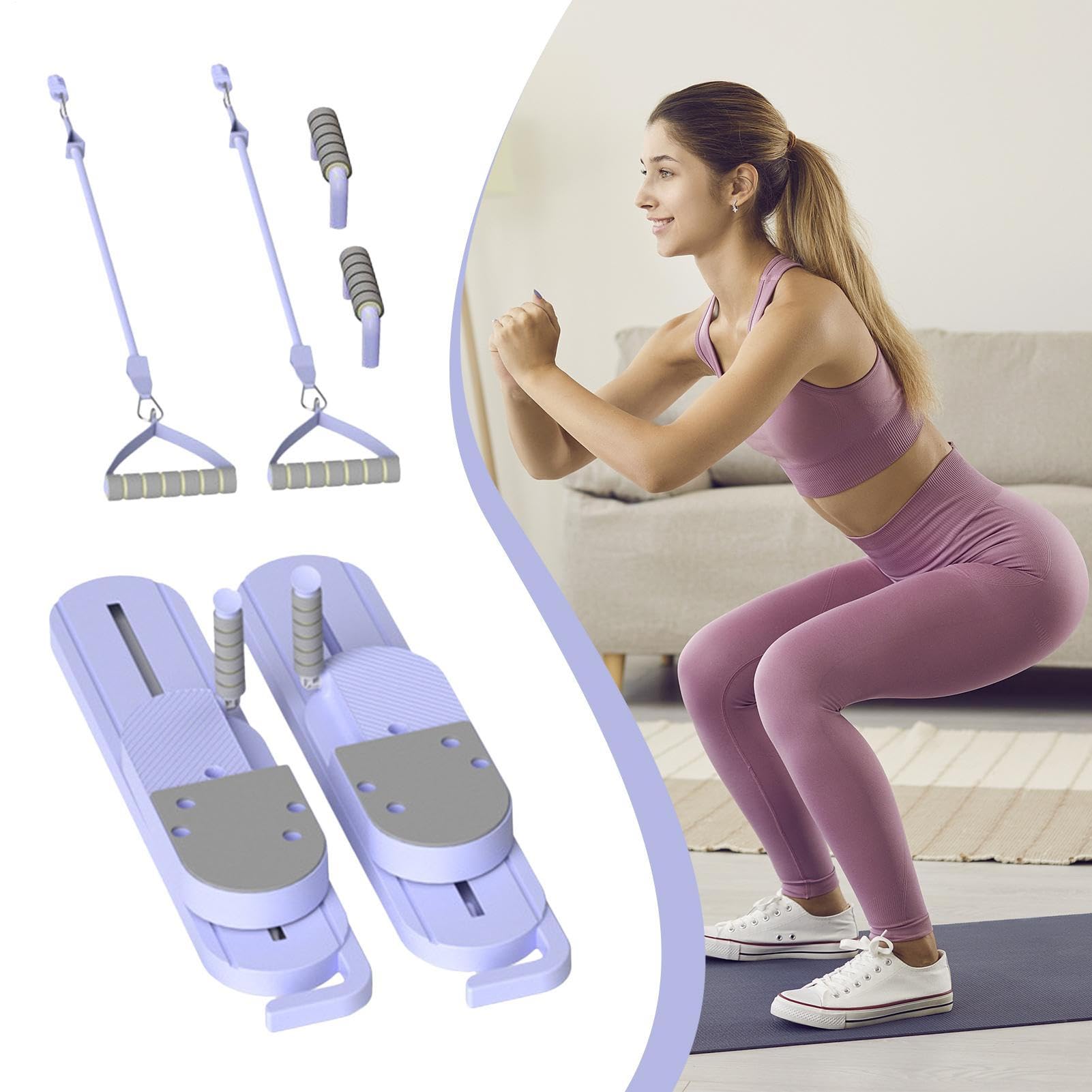 Przenośna deska do pilatesu – urządzenie do ćwiczeń mięśni brzucha i równowagi, sportu, po porodzie i seniorów