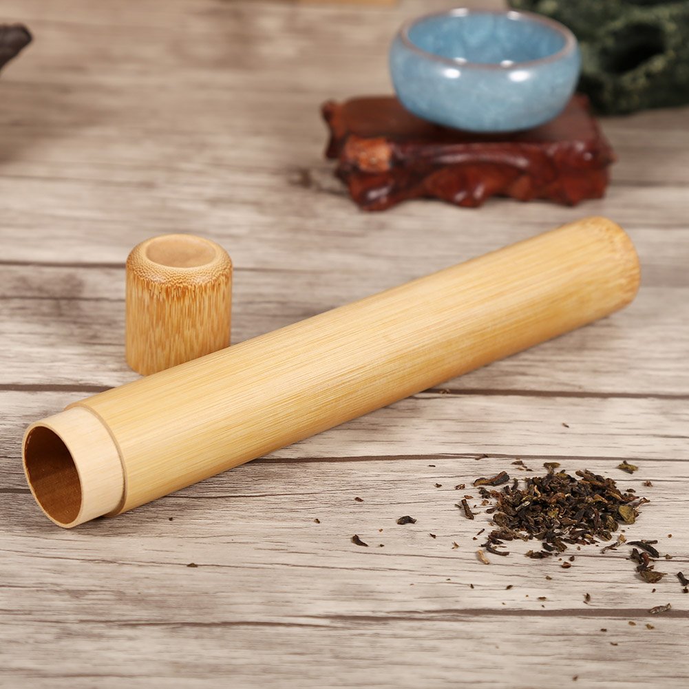 AUNMAS Tea Jar 1Pc Round Shape Portable Handmade Tea Jar Storage Holder Container Box Home Use(2.523)