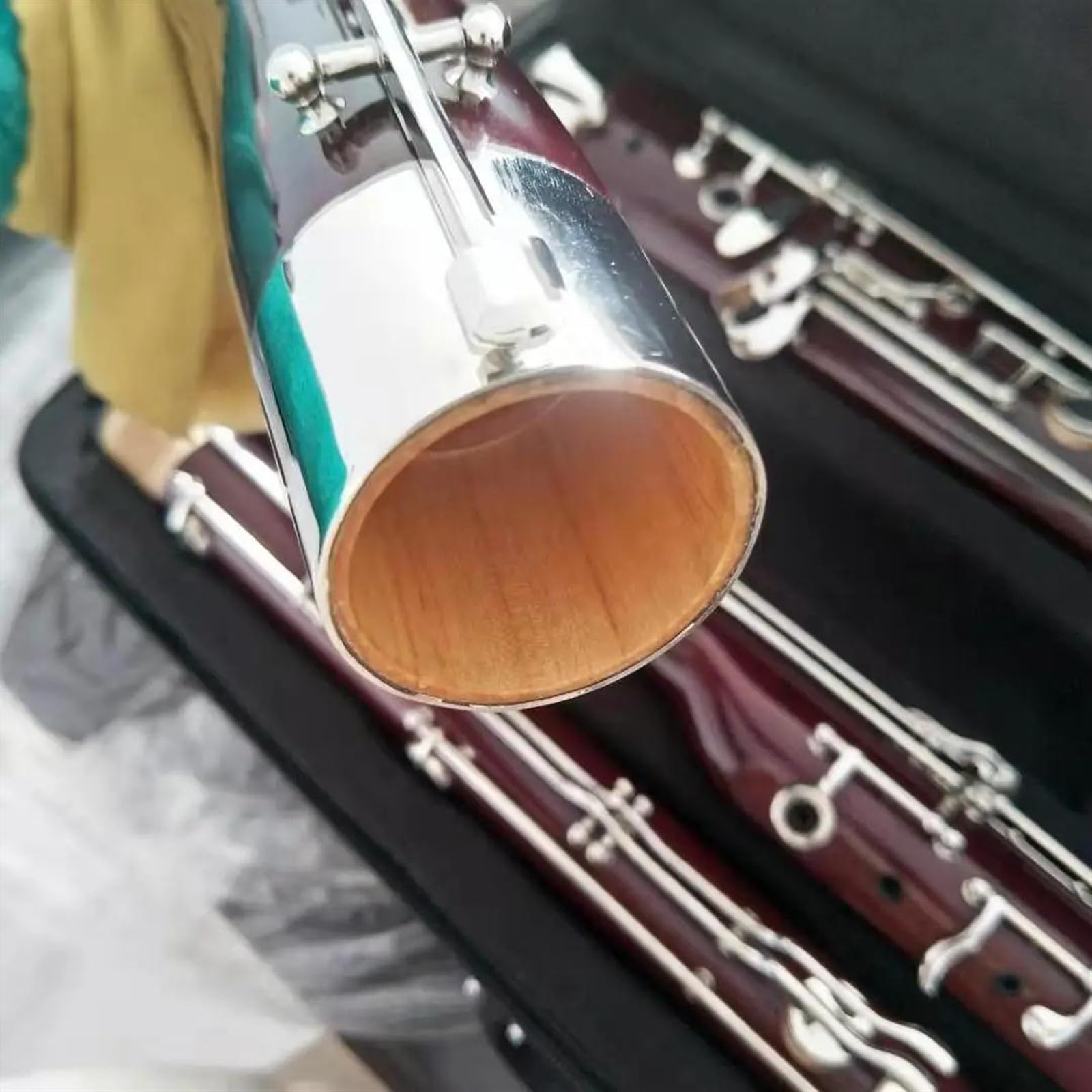 Chiavi Placcate In Argento Fagotto Tono C Fagotto Con Corpo In Tubo Di Legno Di Acero Di Livello Professionale Con Custodia In Tela Fagotto Per Principianti