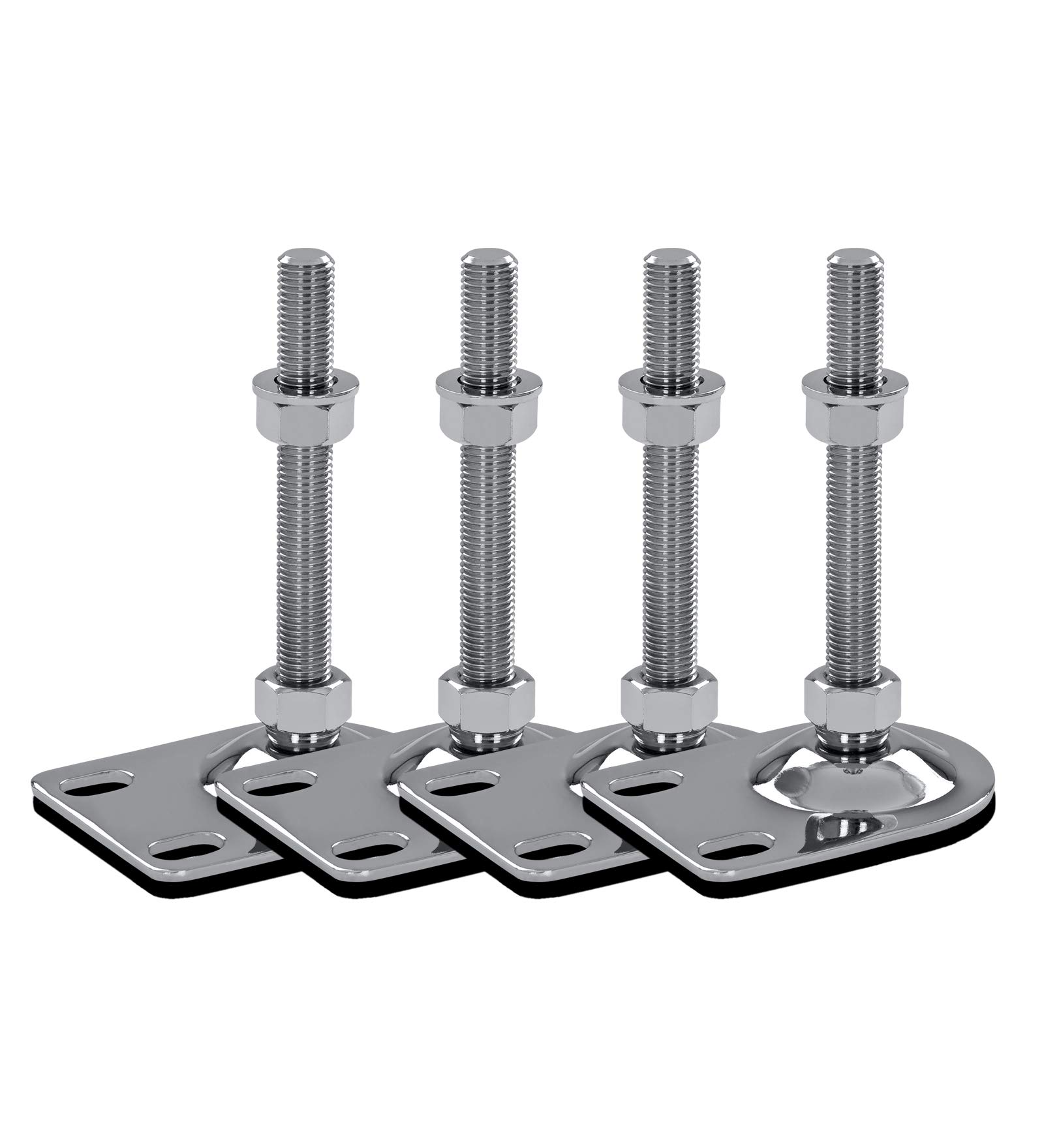Schwaderer Maschinenfüße/Nivellierfüße/Gelenkfüße/Stellfüße, höhenverstellbar BSF80-10-70 Ø 80mm, Gewinde M16, Länge 50mm, 4er-Set